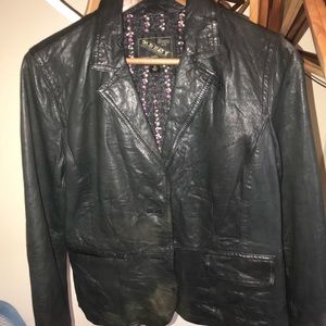 Leather Blazer
